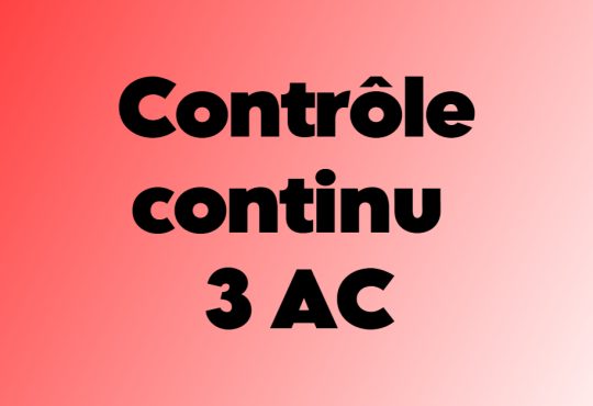 Contrôle continu 3 AC